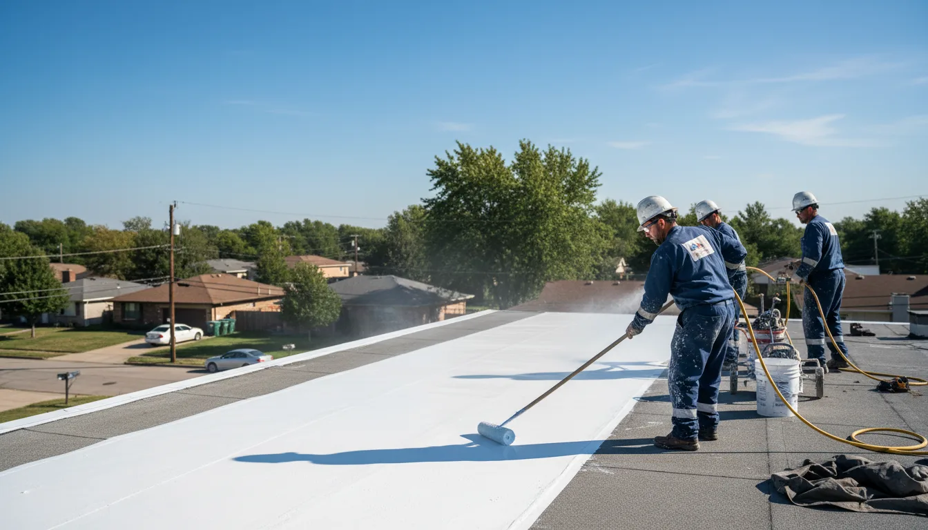 Commercial roof coating in Ethel, AR near me